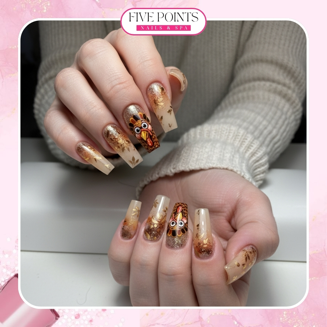 Nail design by Five Points Nails And Spa 